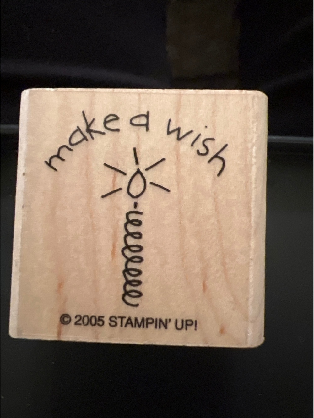 Stampin' Up! 2005 Make a Wish Rubber Stamp